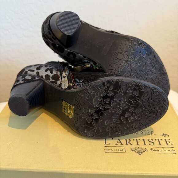 Women's L"ARTISTE Ankle Boots Size 37 (US 6.5) stunning - Picture 7 of 13